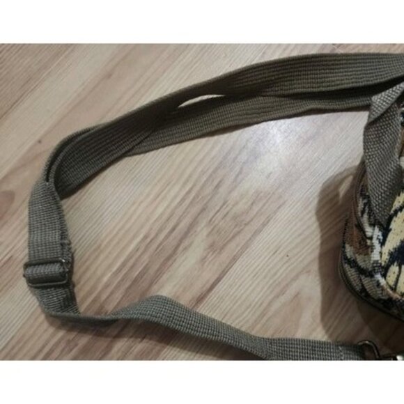 Tapestry Travel Bag Purse Crossbody Shoulder Zip Close pockets safari animals - Picture 11 of 11